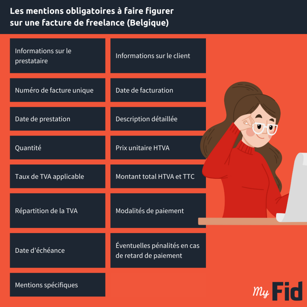 Mentions obligatoires à faire figurer sur une facture de freelance